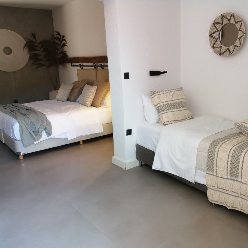 Bedroom at Evia Silence Bedroom at Evia Silence