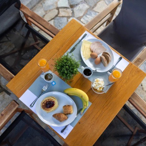 Delicious breakfasts at Evia Silence Delicious breakfasts at Evia Silence